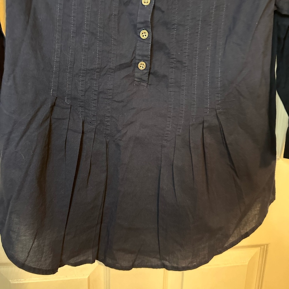 Rebecca Malone Dark Blue Blouse - Picture 3 of 6